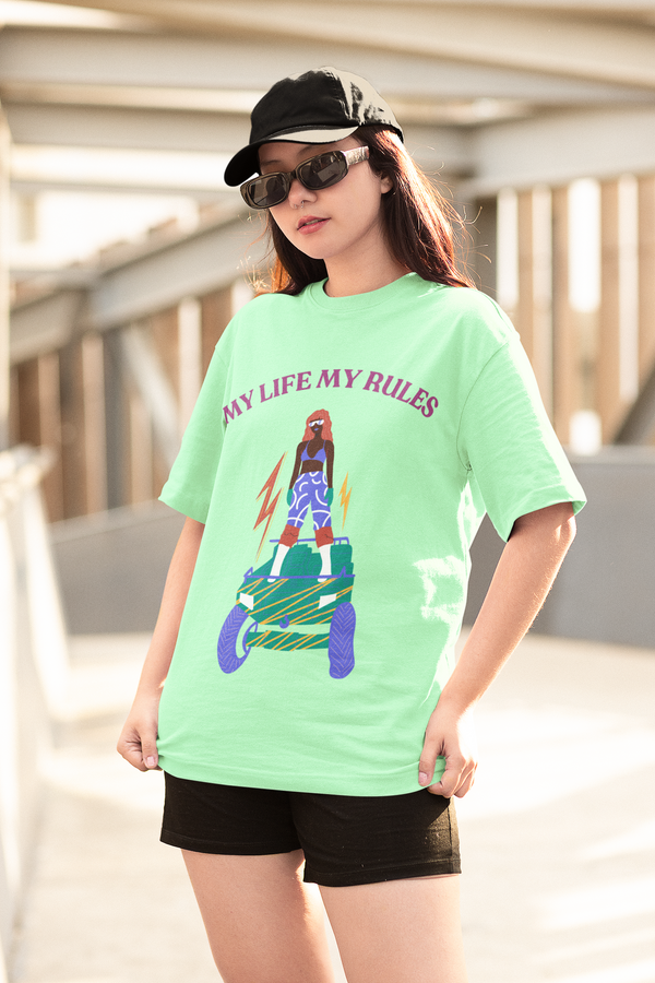 MY LIFE WOMENS OVERSIZE TEE