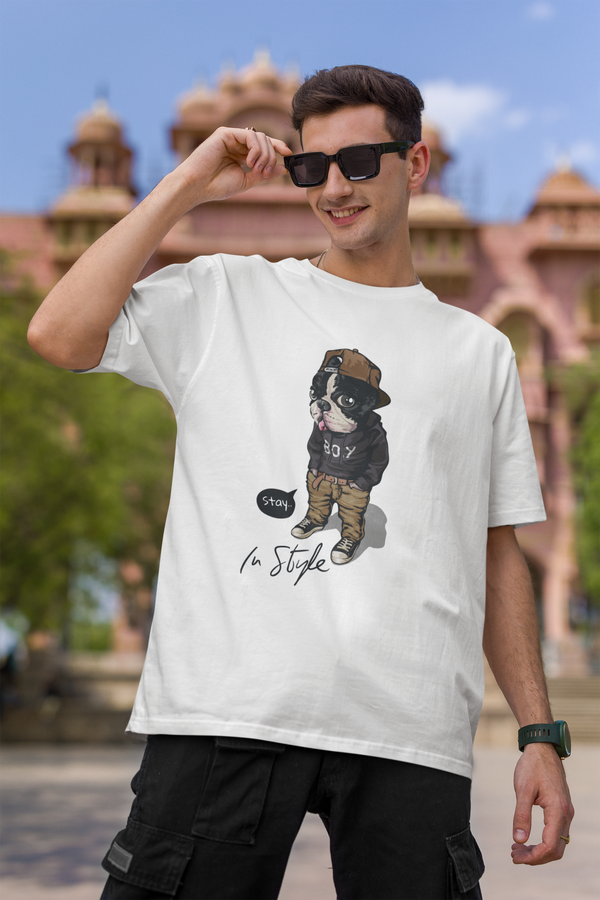 DOG IN STYLE OVERSIZE TSHIRT