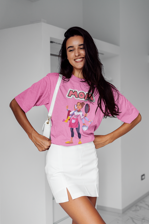 SUPER MOMMY OVERSIZE TEE